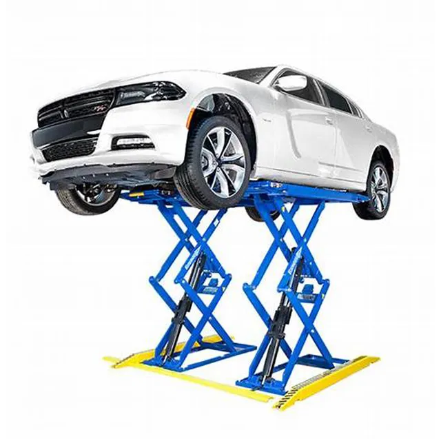 Small hydraulic car lift for home